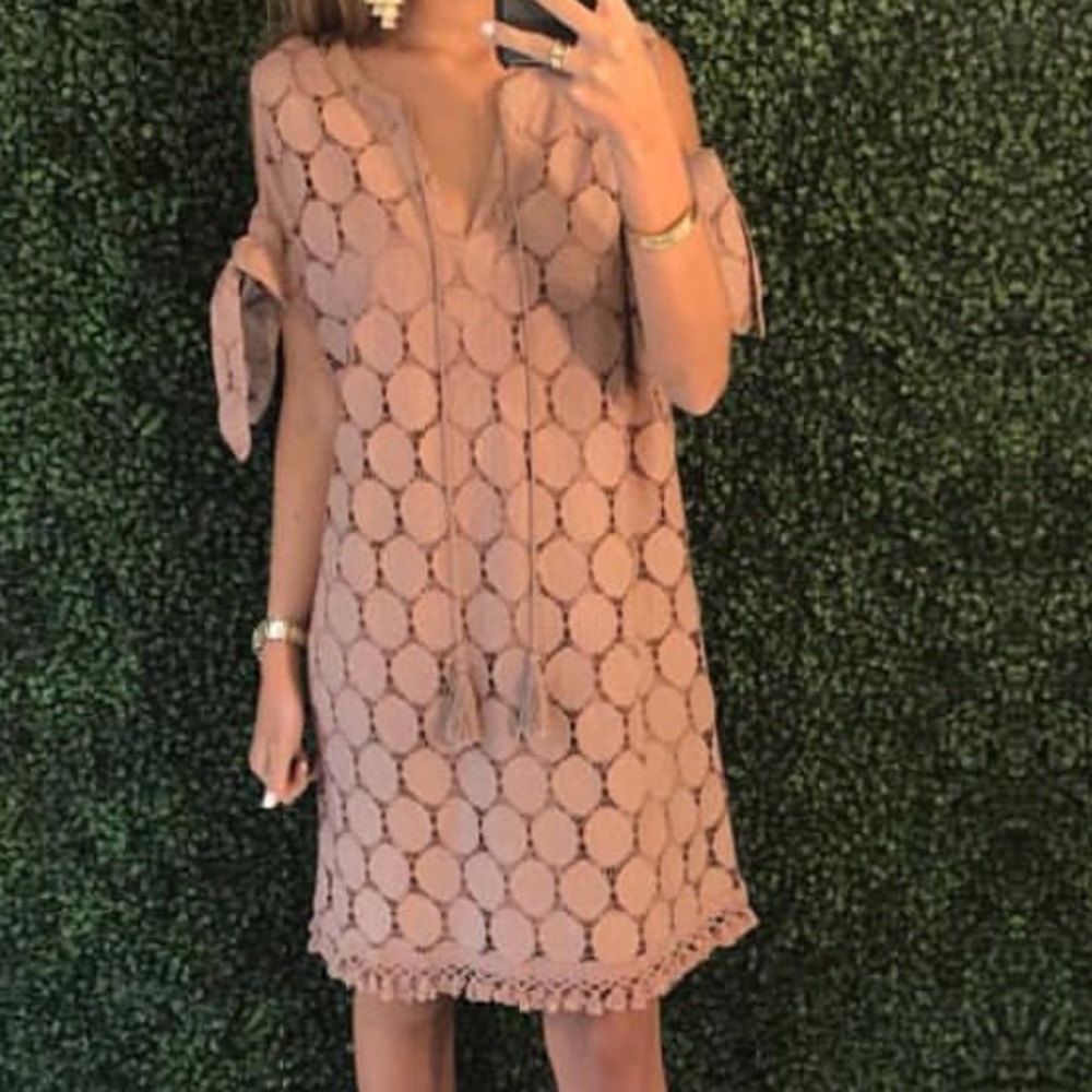 Tan mid dress